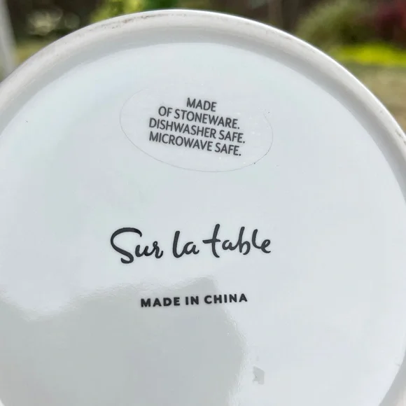 NWOT Sur La Table Blue and White Initial K Mug - Picture 5 of 5